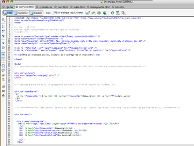 Exemple de code xHTML